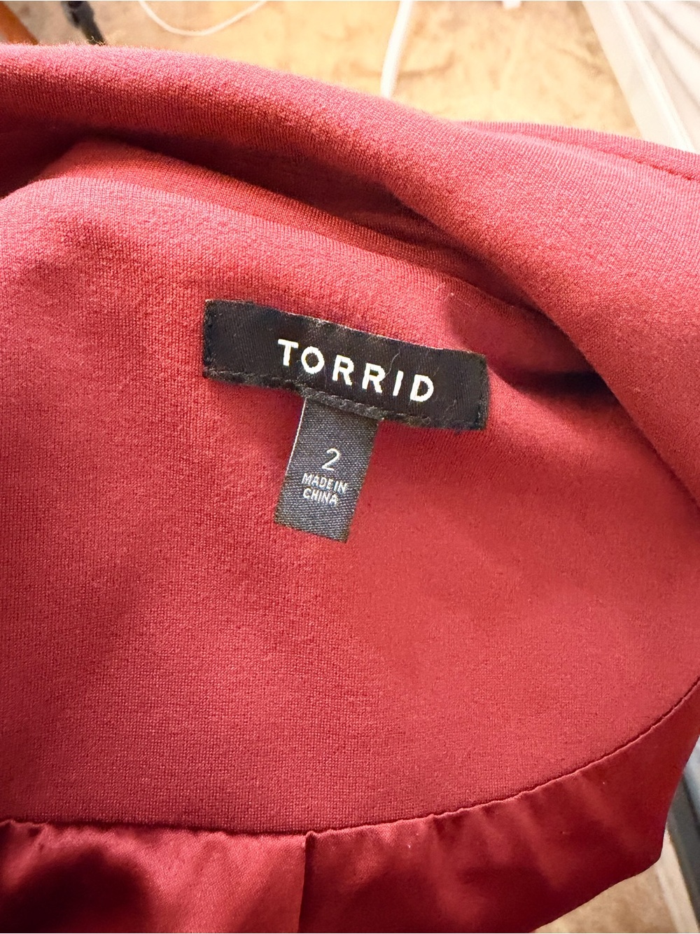 Torrid Plus Size 2 Rust Stretch Blazer Jacket Women’s 18/20 - Picture 4 of 4